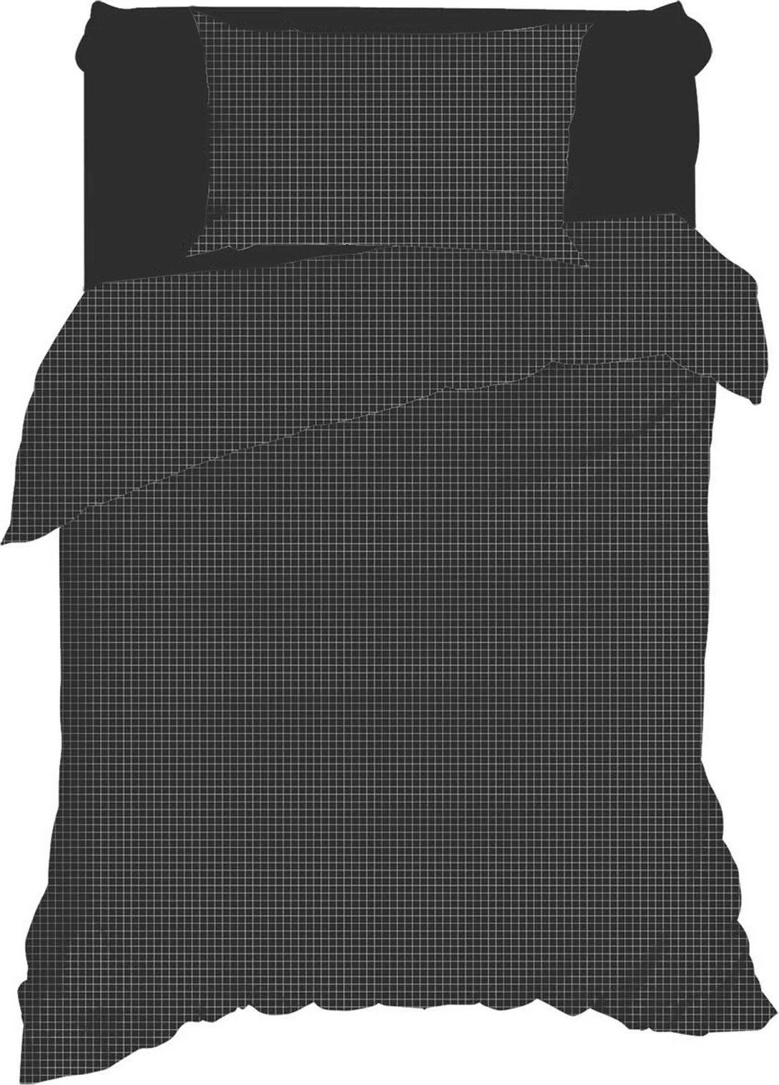 Set mbulesë jorgani për një person, Oslo, ngjyrë e zezë, L'essentiel