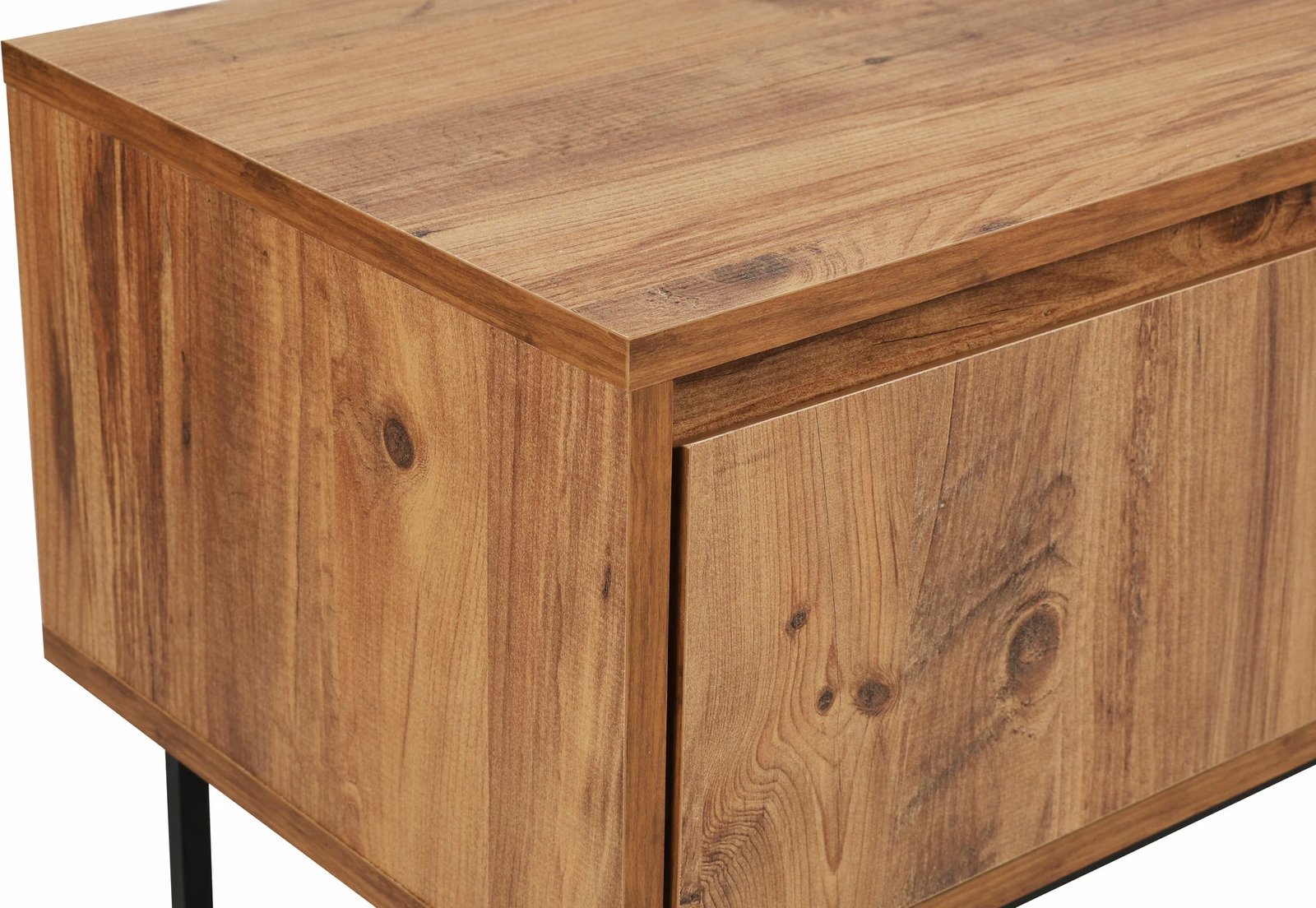 Komodë TV Skye Decor, Lupin 140, ngjyrë arre, e zezë