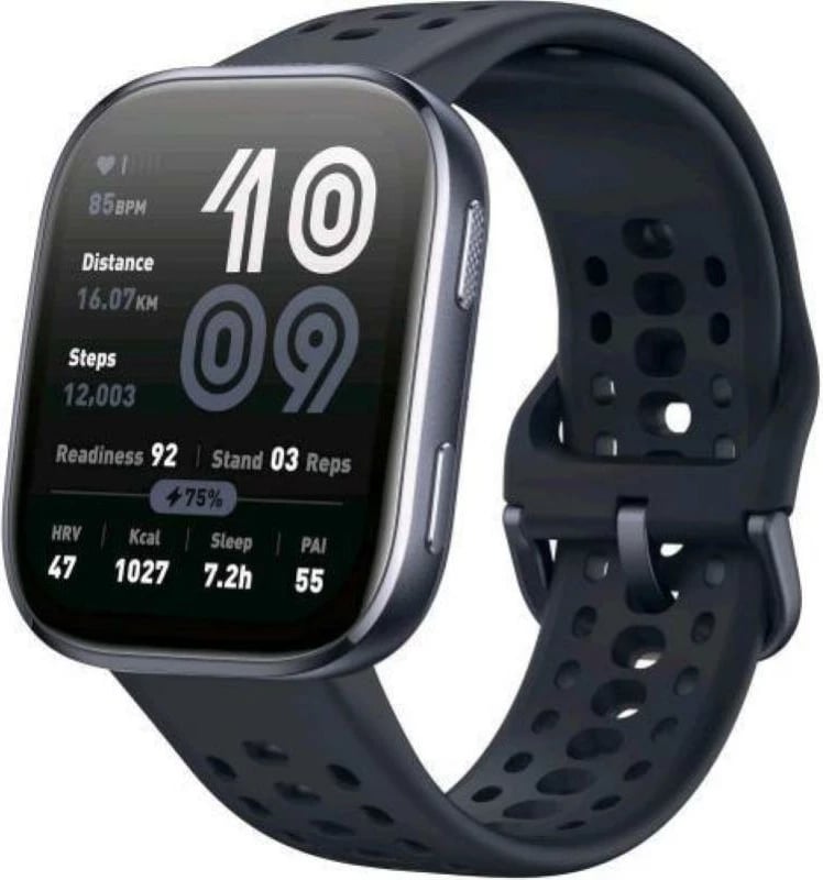 Smartwatch Xiaomi Amazfit BIP 6, thirrje zanore BT, e zezë