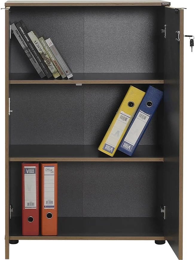 Raft librash Hanah Home, Rkt-332-Ax-1, ngjyrë antracit