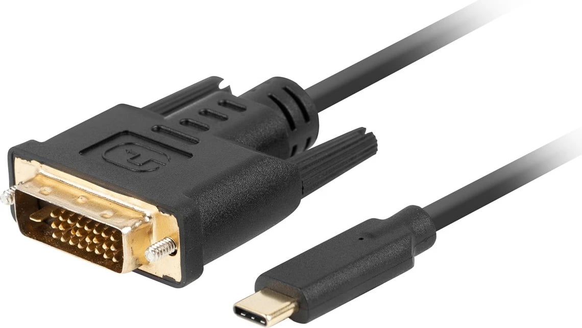 Kabllo Lanberg DVI- USB-C, 1.8m, e zezë