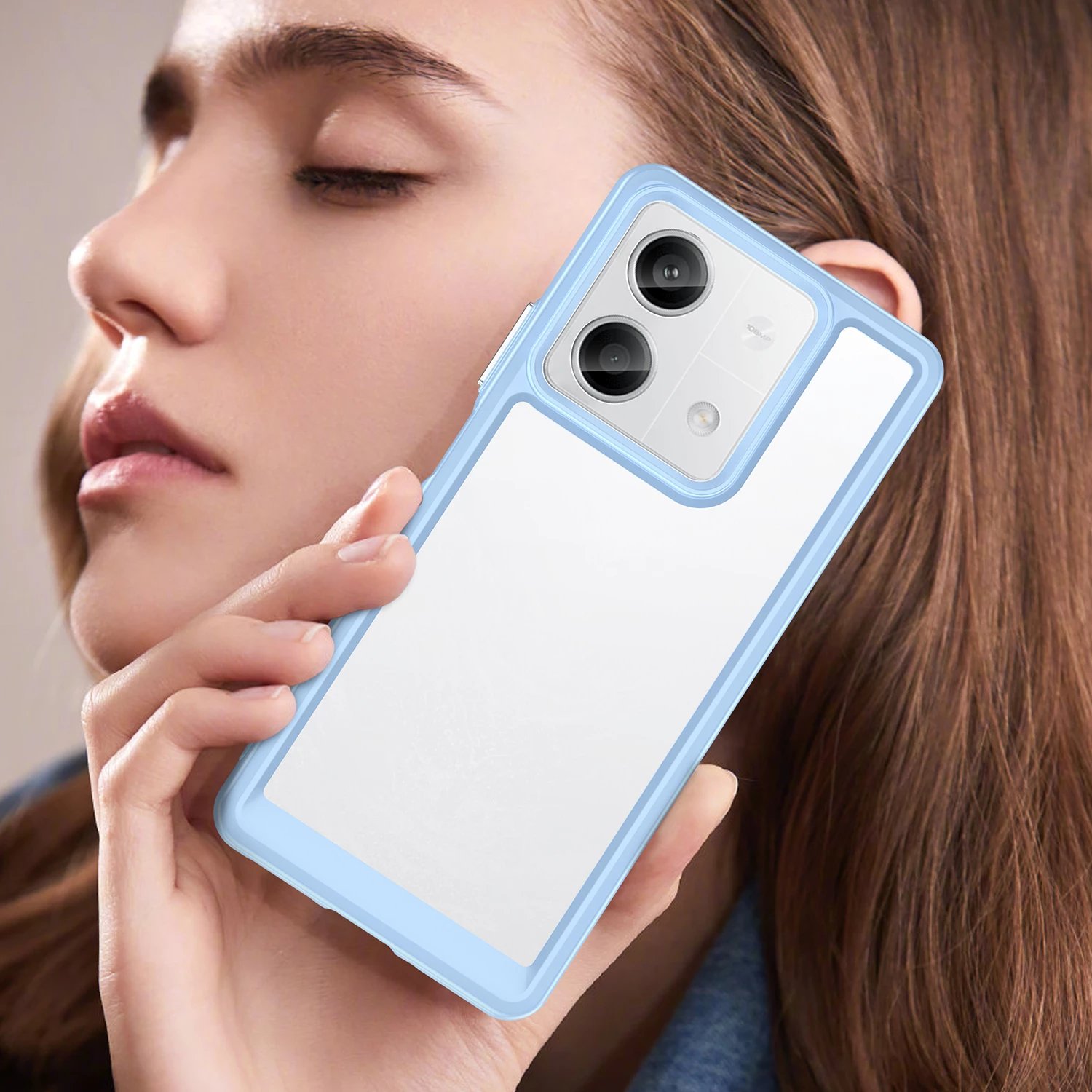Mbështjellës Hurtel Outer Space Case për Xiaomi Redmi Note 13 5G, kaltër
