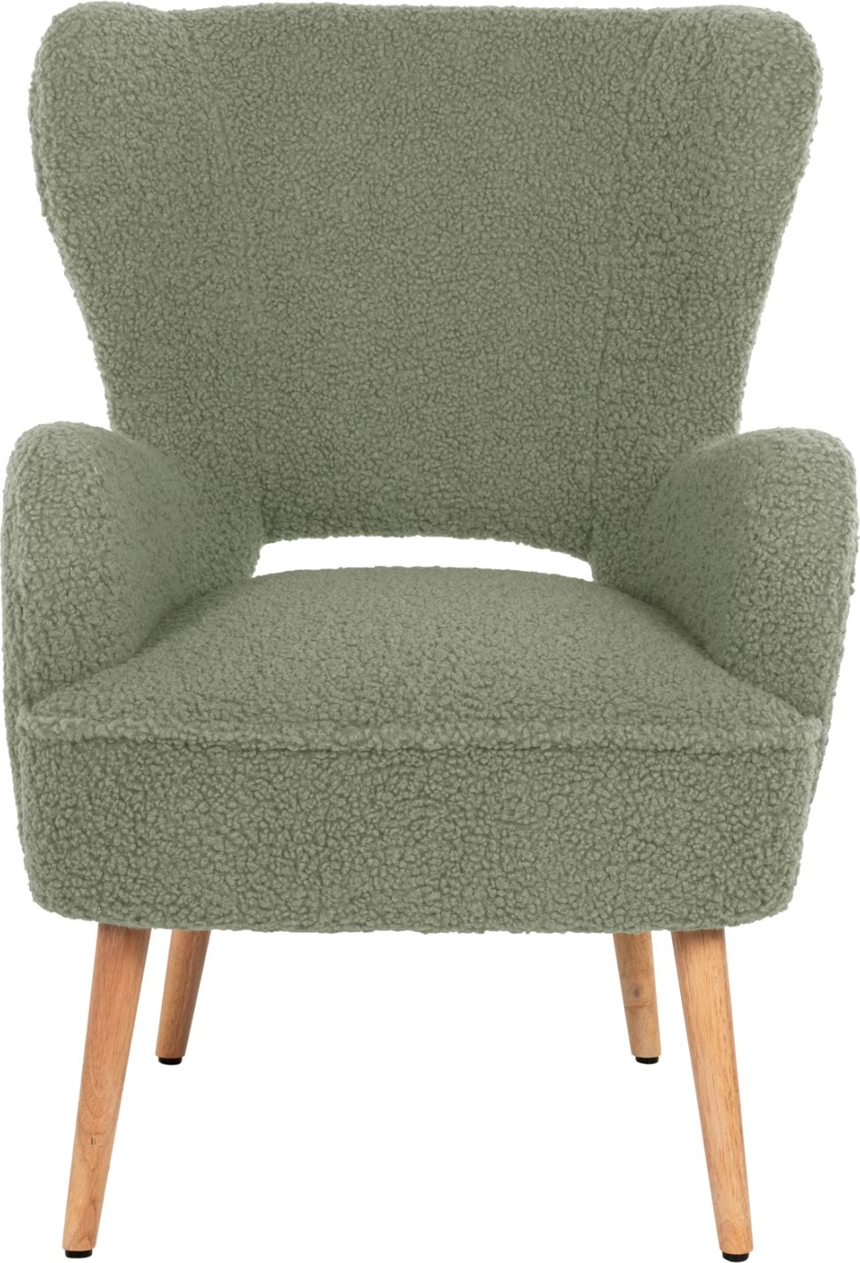 Fotelje MYLIE FH8394.27, ngjyrë fistik, pëlhurë boucle, 66x75x93H cm