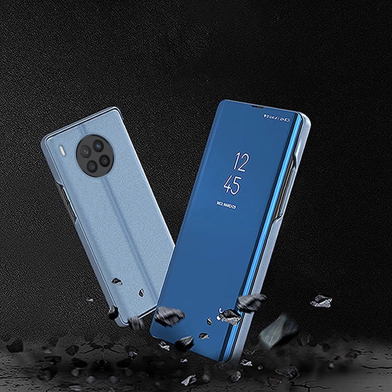 Mbështjellës Hurtel Clear View Case për Huawei nova 8i, me kapak, e zezë