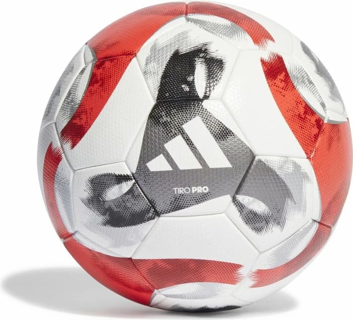Top futbolli adidas Tiro Pro për meshkuj, femra dhe fëmijë, i bardhë me të zi dhe të kuqe