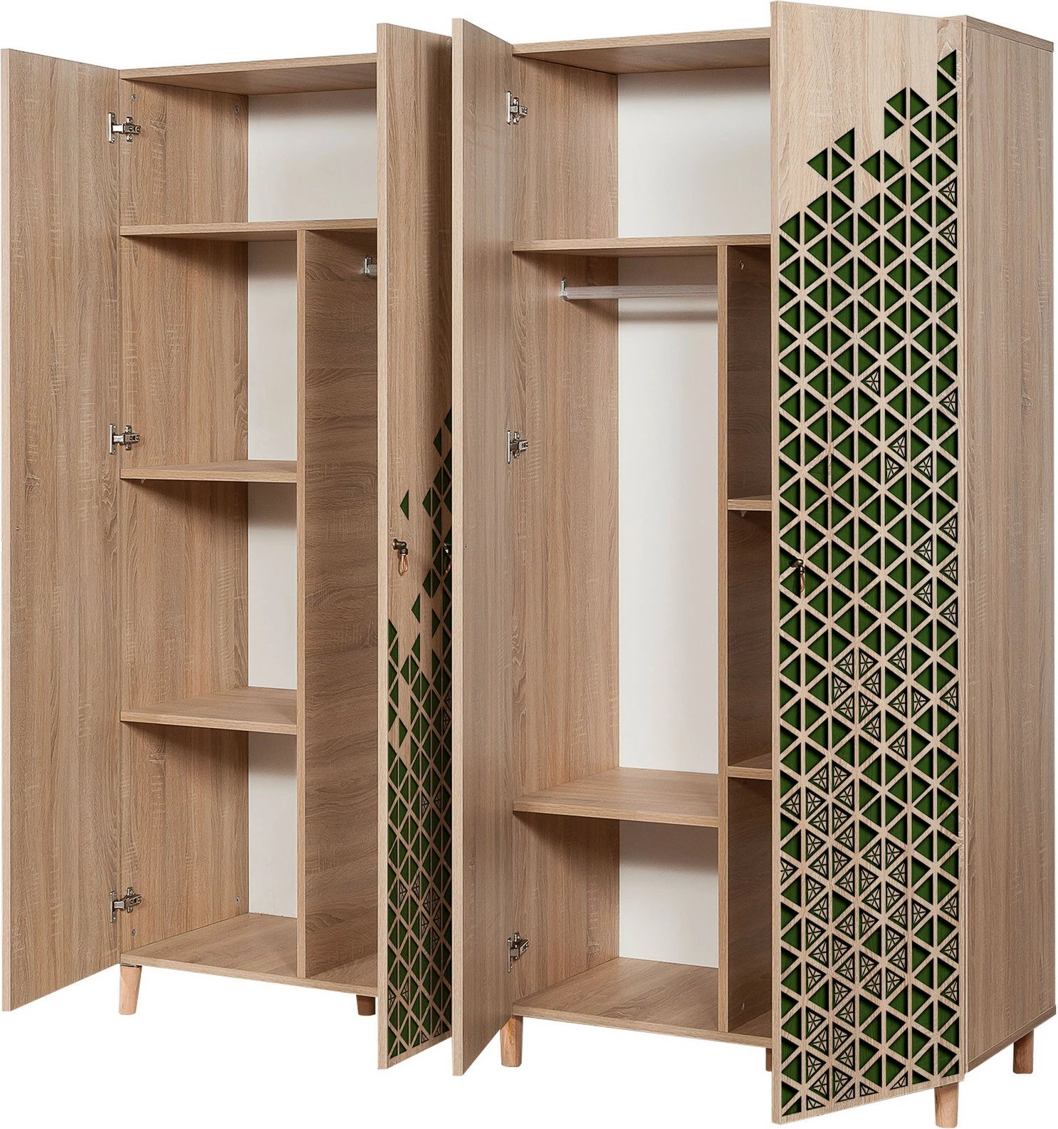 Dollap Hanah Home, İmaj-121, ngjyrë lisi Sonoma, 180x192x52cm