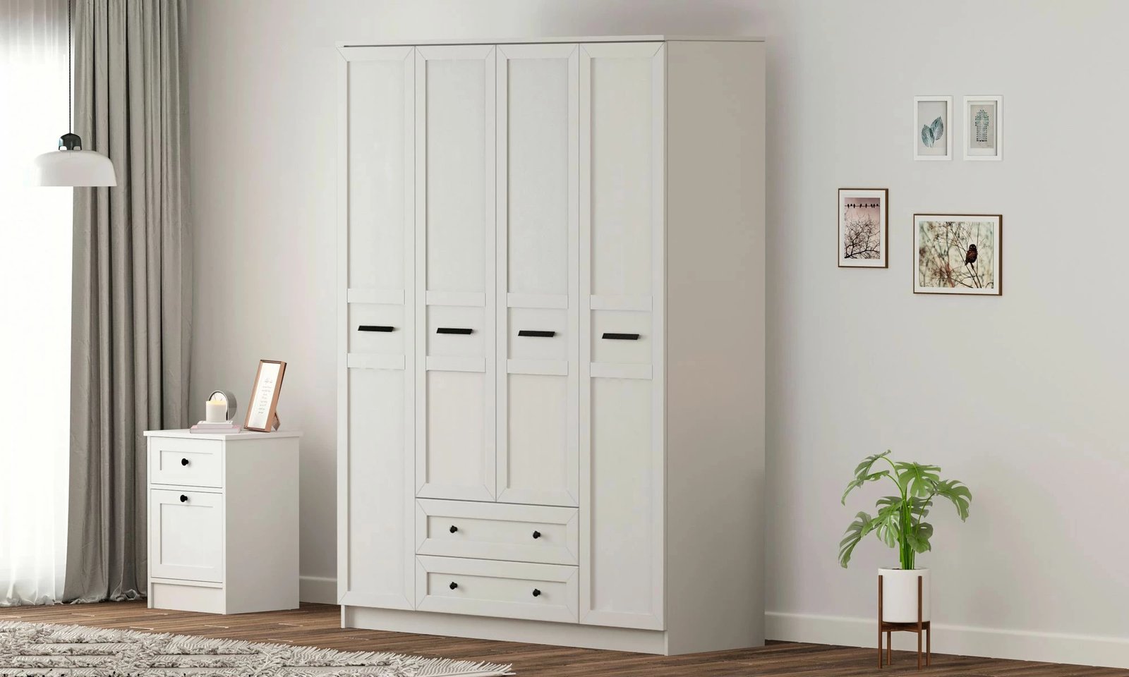 Dollap Skye Decor, ngjyrë e bardhë mat, RB-168-01-001