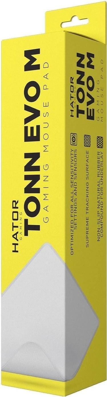 Mauspad Hator Tonn EVO M, i bardhë, madhësi M