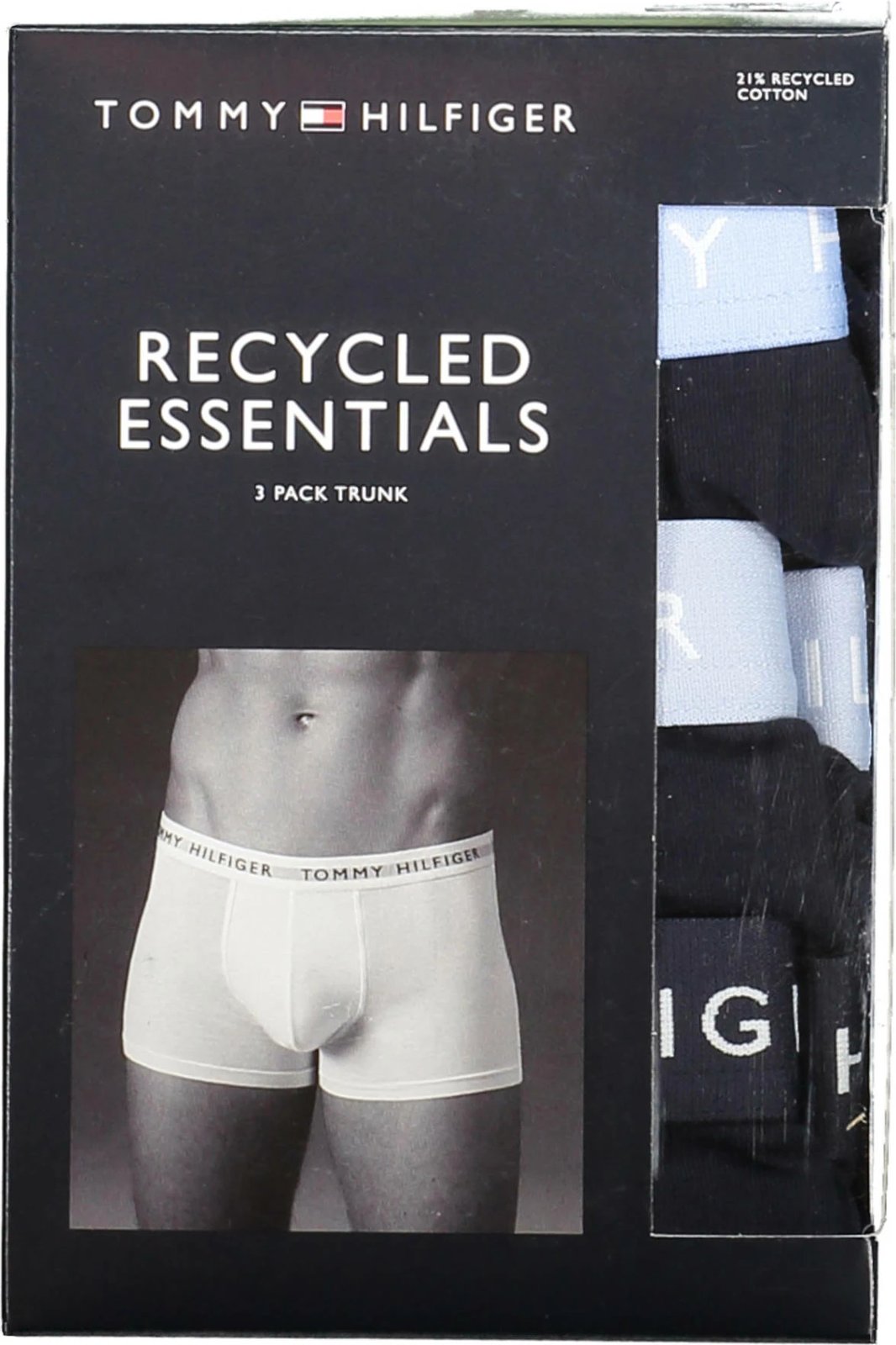 Të brendshme për meshkuj TOMMY HILFIGER tri-pack, të zeza