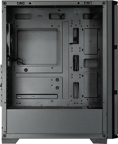 Kasë Chieftec Pro Midi Serie AS-02B-TG-OP, Midi Tower, xham i temperuar, e zezë