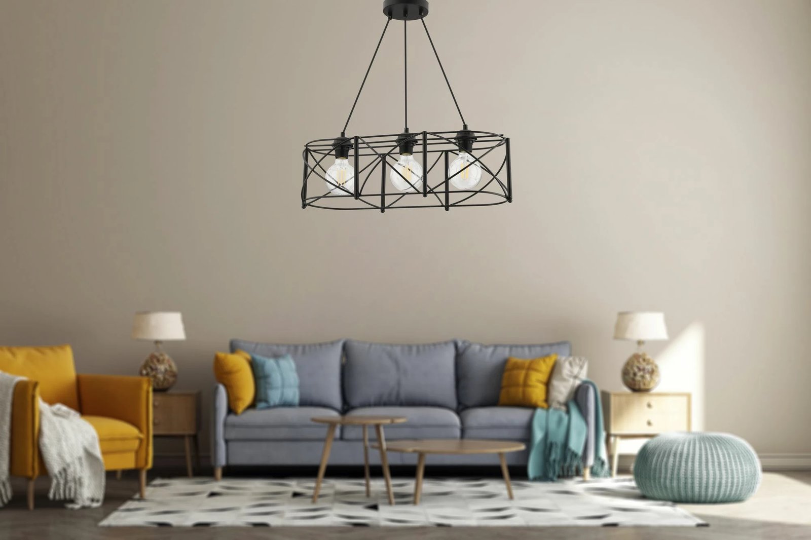 Llambë tavani Opviq Dratrio, e zezë