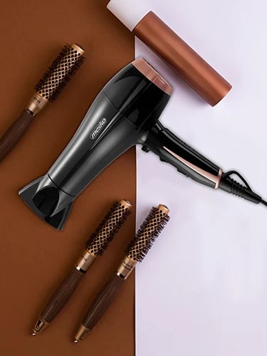 Tharëse flokësh, Adler MS 2249, 2000W, 2 shpejtësi, 3 temperatura, cool shot, me koncentrator, e zezë