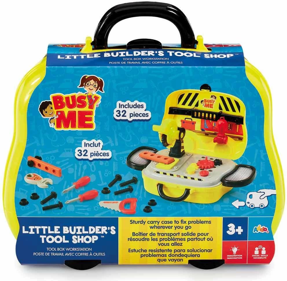 Set lodër për fëmijë Busy Me Little Builder's Tool Shop