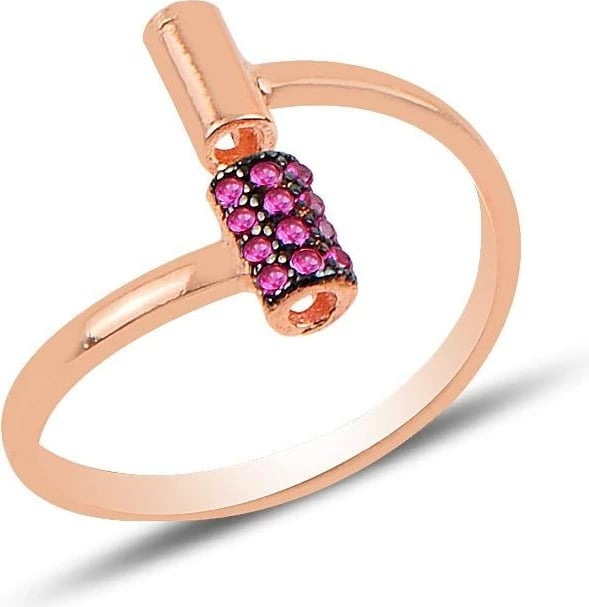 Unazë argjendi Jumeon, ngjyrë e kuqe, SGTL9957