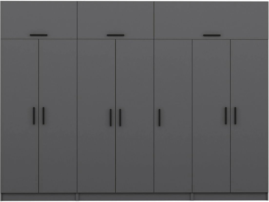 Dollap Skye Decor, ngjyrë antracit, 315x235x52 cm