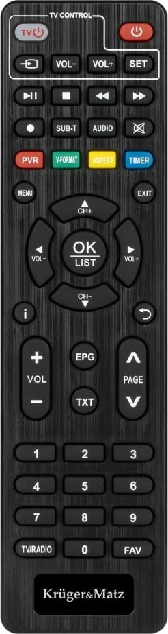 Tuner DVB-T2 HDMI Kruger & Matz KM9999, HEVC H.265, i zi