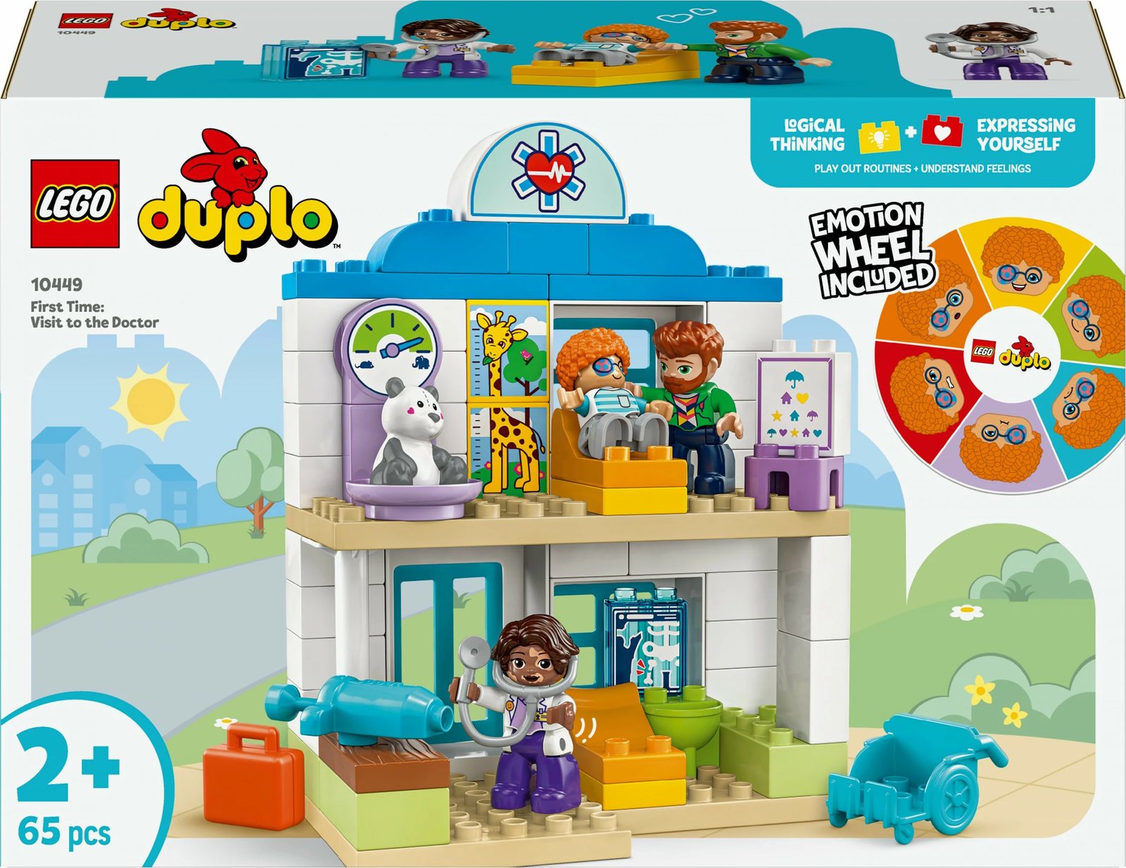 Set ndërtimi LEGO DUPLO 10449, 65 pjesë, shumëngjyrëshe