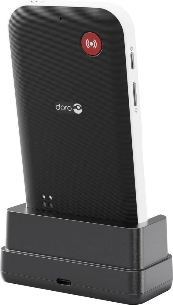 Celular Doro Leva X10, 4G, butona të mëdhenj, i bardhë