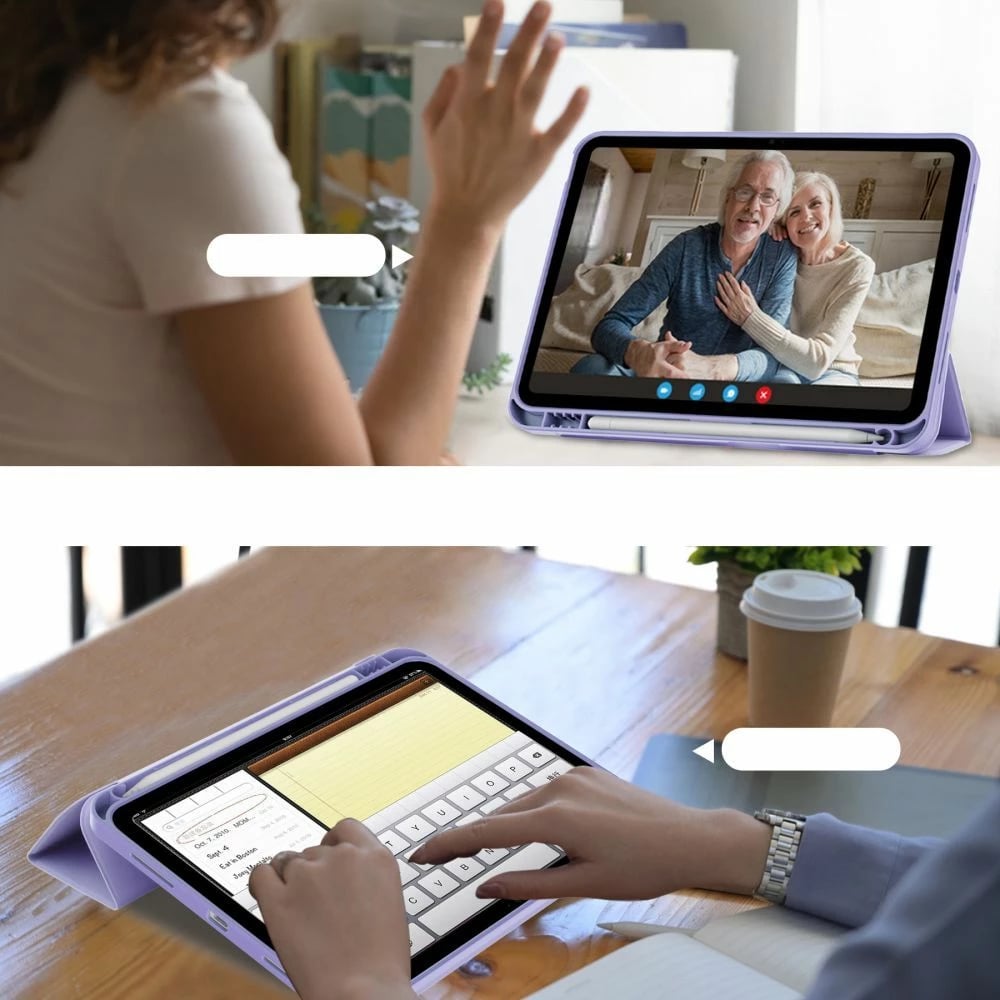 Mbështjellës Tech-Protect SC Pen për iPad 10.9" (2022), silikon, vjollcë
