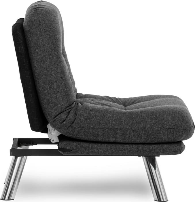 Krevat-karrige një vendi, Atelier del Sofa, Misa Small Solo, ngjyrë gri e errët