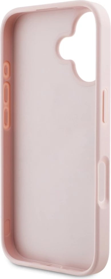 Mbështjellës Guess Grained Roses Big 4G logo për iPhone 16, Rozë Mbështjellës Guess Grained Roses Big 4G logo për iPhone 16, Rozë