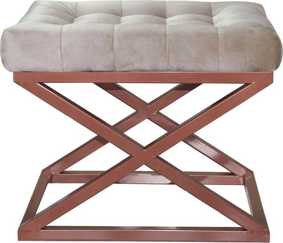 Pouf Atelier del Sofa, ngjyrë bakri dhe krem