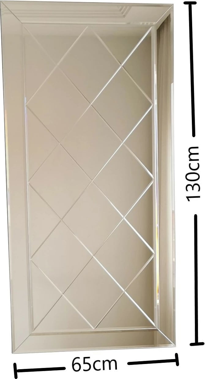 Pasqyrë Hanah Home, A306D, ngjyrë argjendi, 65x130cm