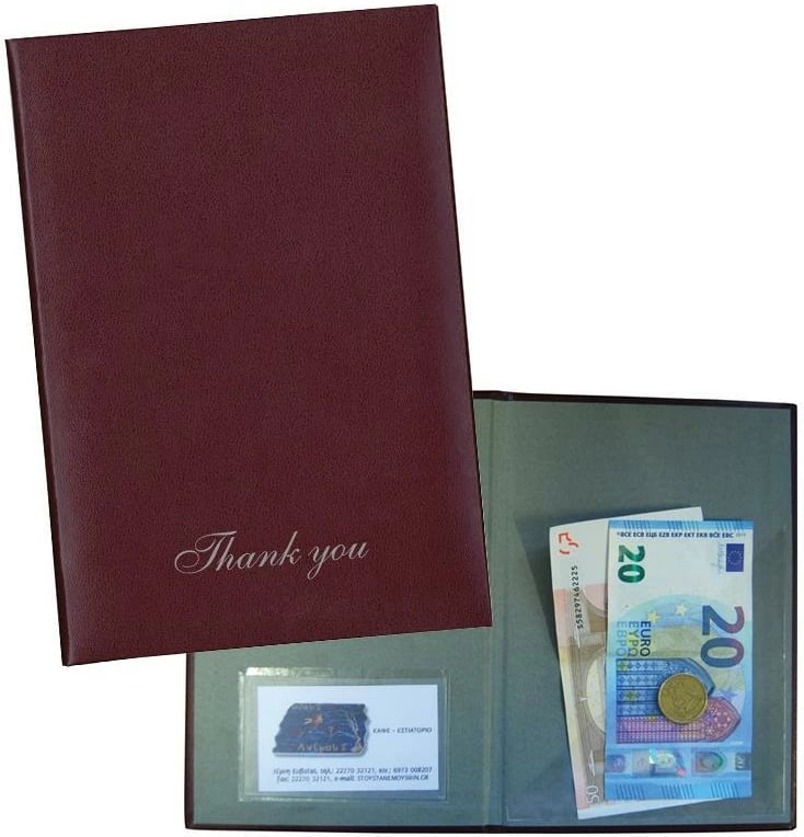 Mbajtës llogarie NEXT, lëkurë sintetike, 14.5x21cm, Burgundi