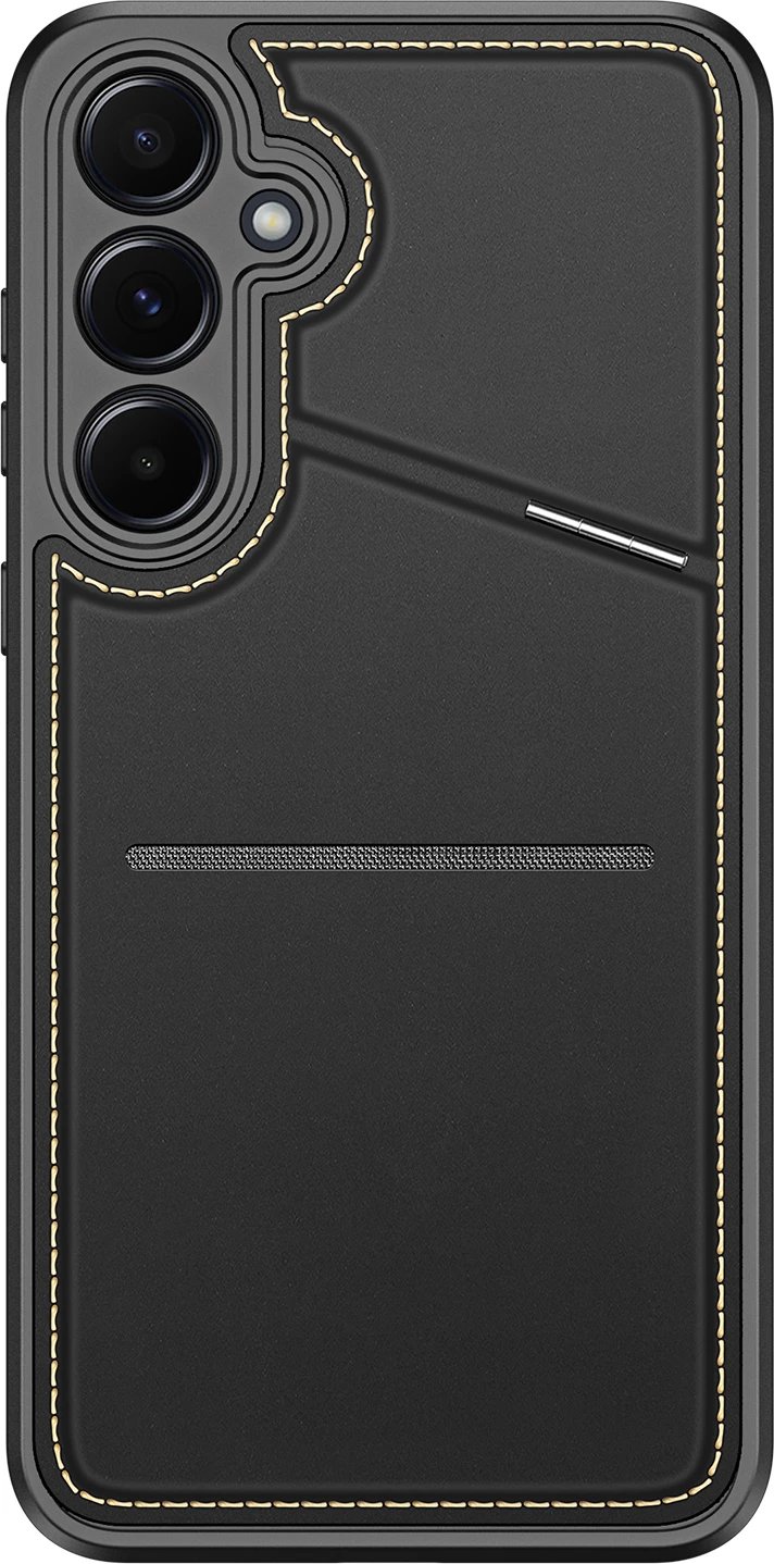 Mbështjellës Dux Ducis Rafi II për Samsung Galaxy S25, me stand, portofol, MagSafe, e zezë