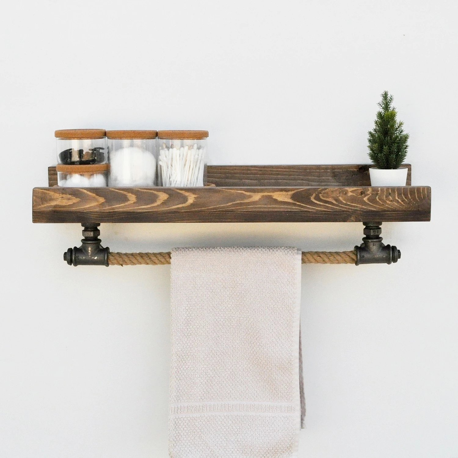 Raft muri me tuba, dru bredhi, ngjyrë e zezë, Boruraf182