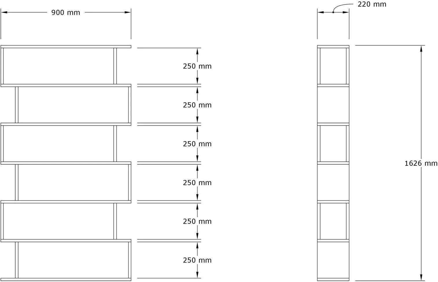 Raft librash Hanah Home, Hector, ngjyrë safir