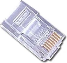 Konektorët RJ45 Gembird, 100 copë, transparent