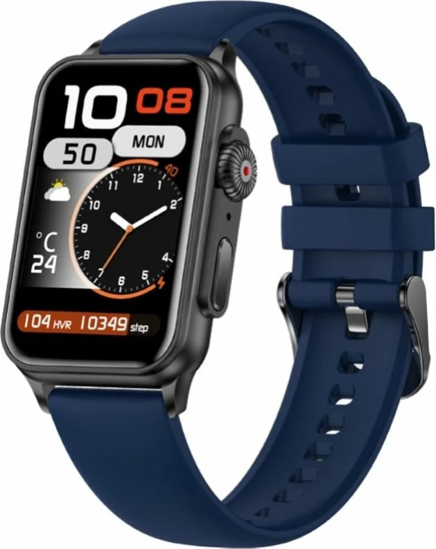 Smartwatch për femra Rubicon, zi/kaltër e errët