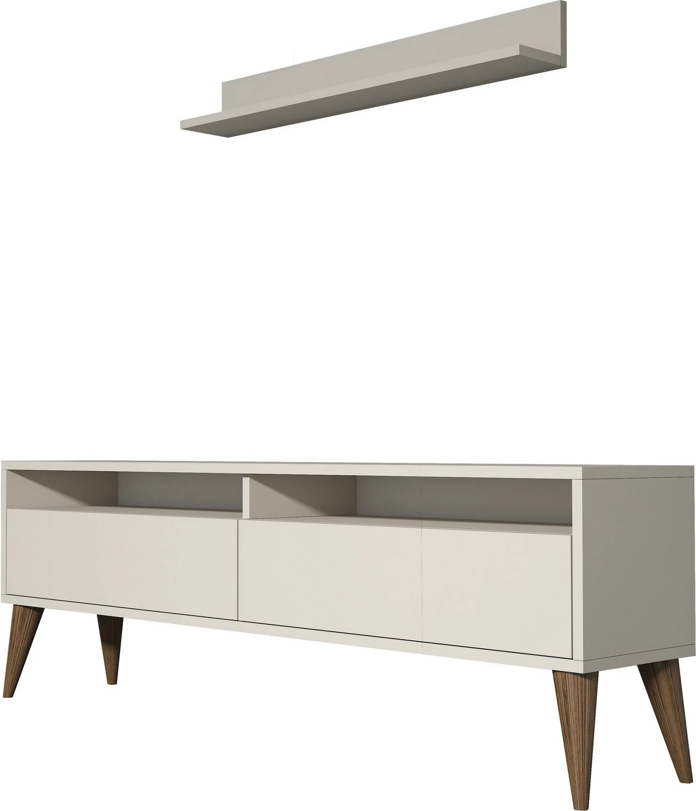 Komodë TV Hanah Home, Best, ngjyrë krem