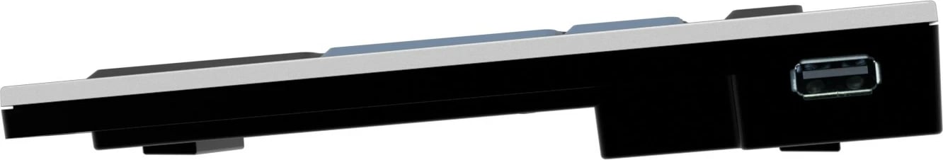 Tastierë Logickeyboard LKB-RESC-AJPU-UK, full-size, USB, QWERTY, silver