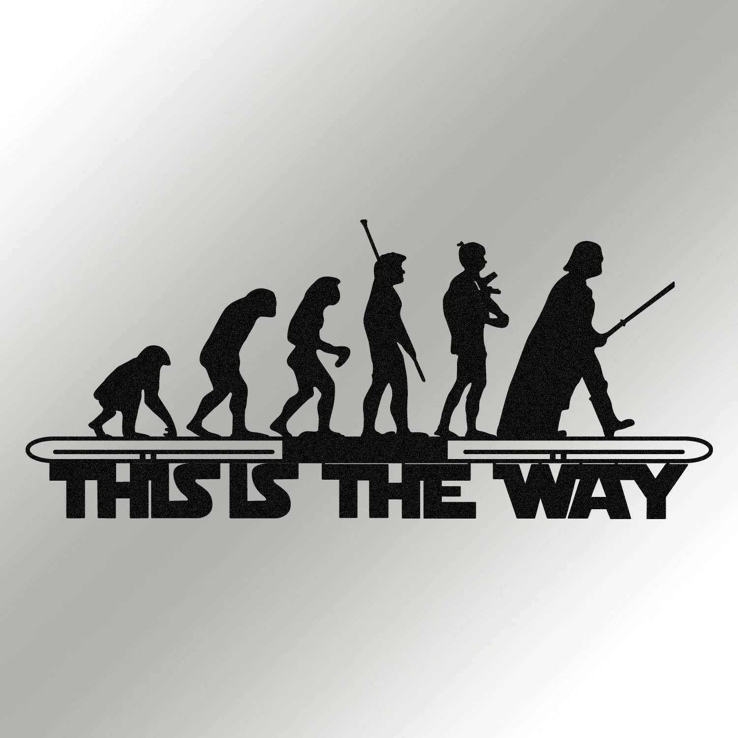 Aksesor dekorativ metalik për mur Wallity, Evrim, ngjyrë e zezë, 69x30cm