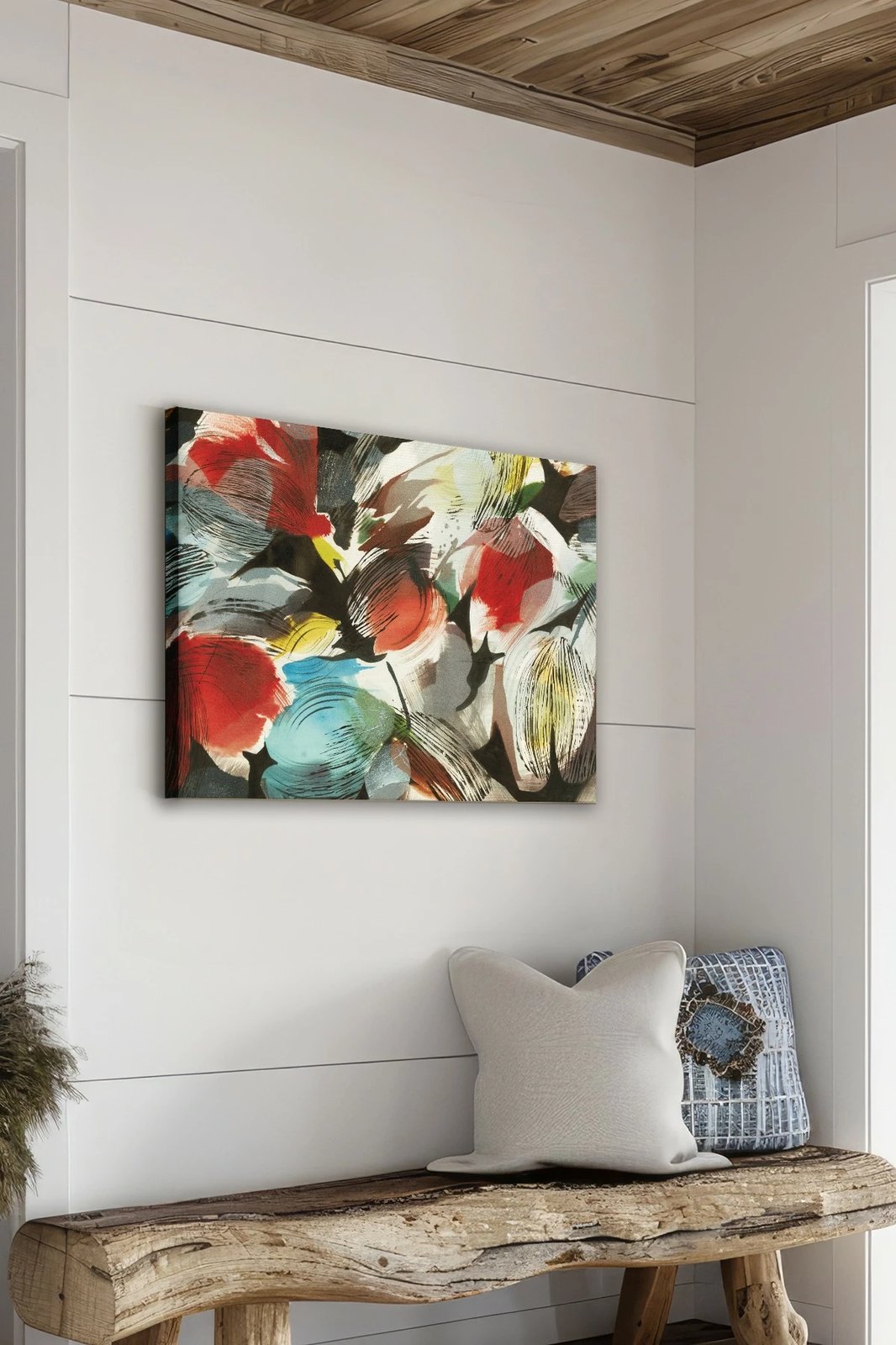 Pikturë dekorative në kanavacë, shumëngjyrëshe, Wallity, Ersyfdc129, 40x60cm