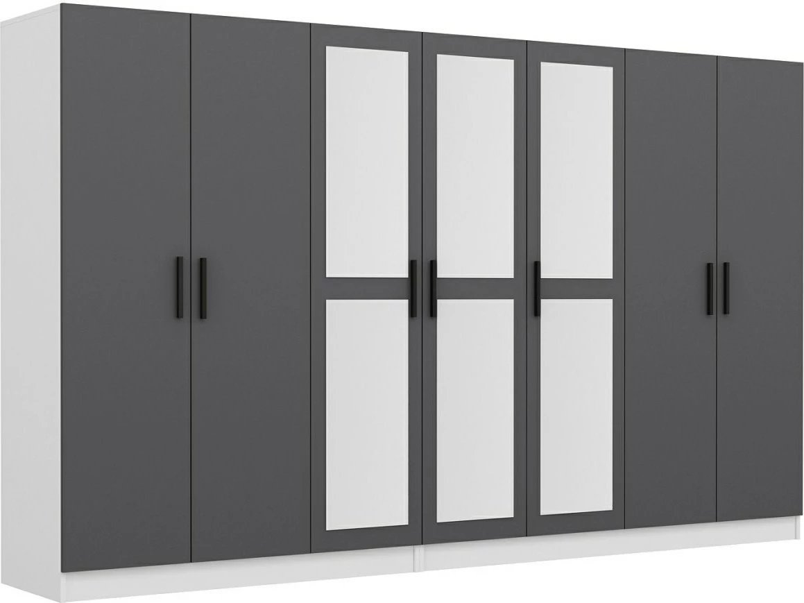 Dollap Skye Decor, ngjyrë antracit, 315x210x52cm