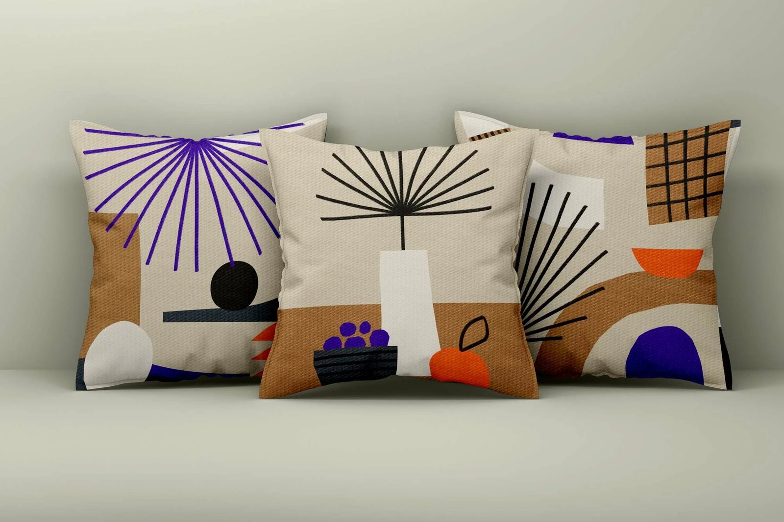 Set mbulesash për jastëkë, dizajn Aberto, Asr_plw25 - 35, 3 copë