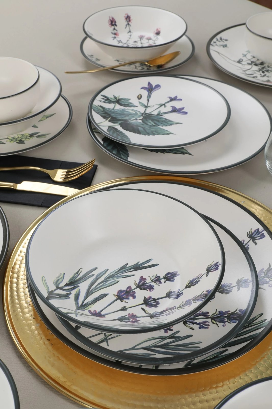 Set enësh darke prej qeramike, 24 copë, Hermia Concept, TY140524F022A29DM00MAET600