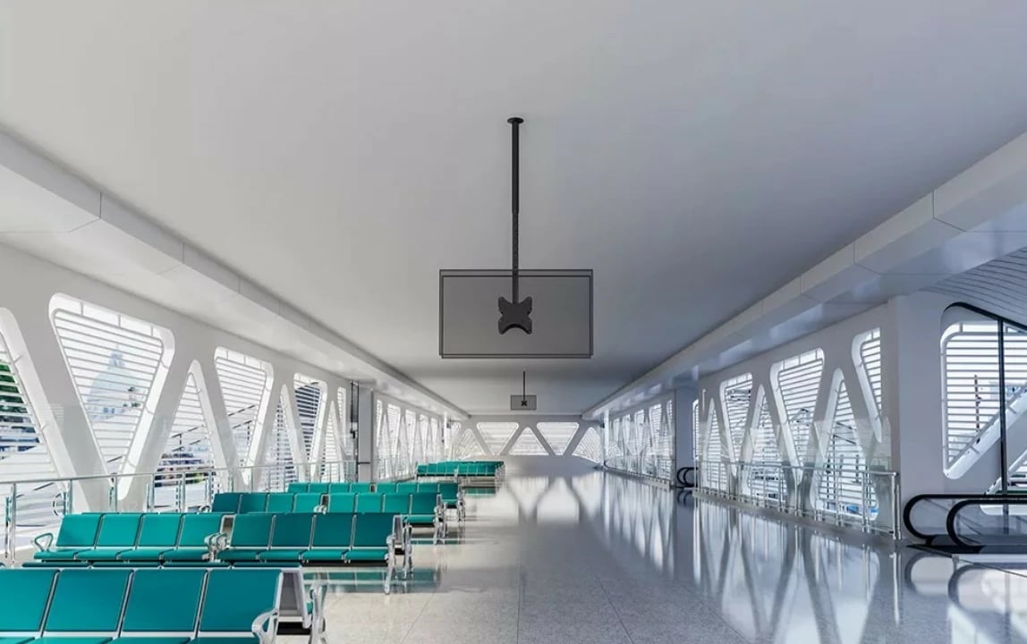 Mbajtës tavani për TV Neomounts CL35-340BL22, 23-42 inç, 45 kg, i zi