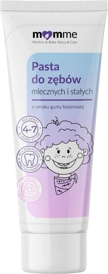 Pasta për dhëmbë për fëmijë MomMe çamçakëz 4-7 vjet, 50ml