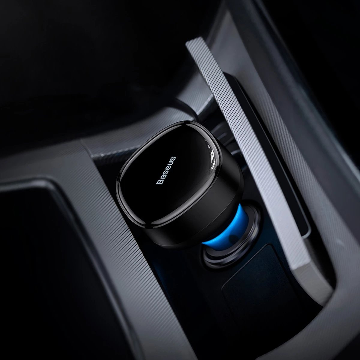 Karikues veture Baseus Enjoyment 2in1, 30W, me kabllo USB-C dhe Lightning, i zi