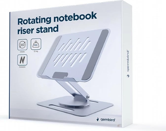 Mbajtës laptopi Gembird NBS-DR1-01, palosshëm, 15.6", Gri