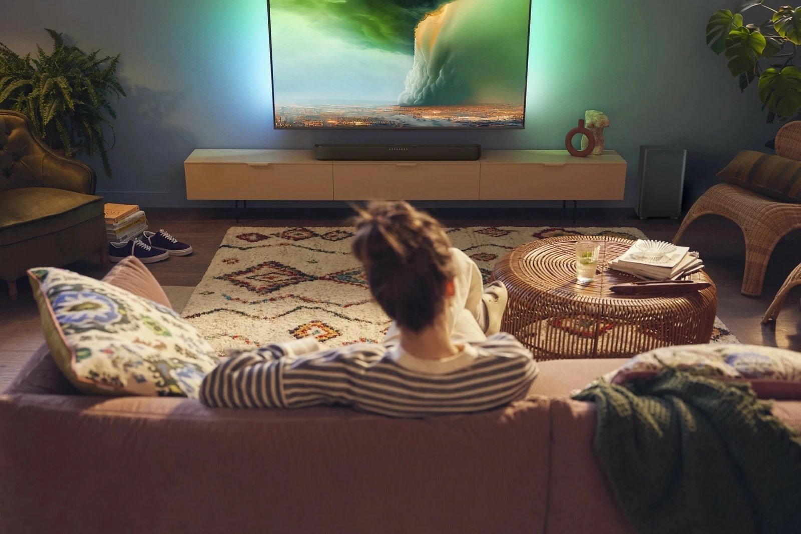 Soundbar Philips TAB5309/10 me subwoofer wireless, 240W, Gri