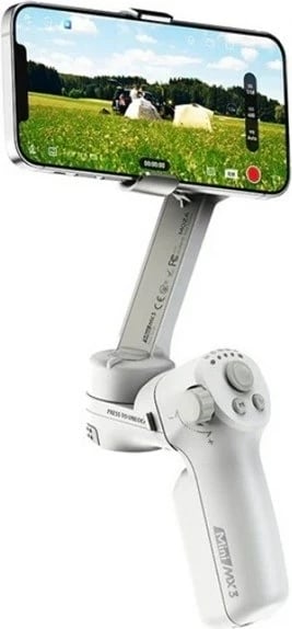 Stabilizator për celular GUDSEN MOZA Mini MX 3, 3 bosht, 750 mAh, Bardhë