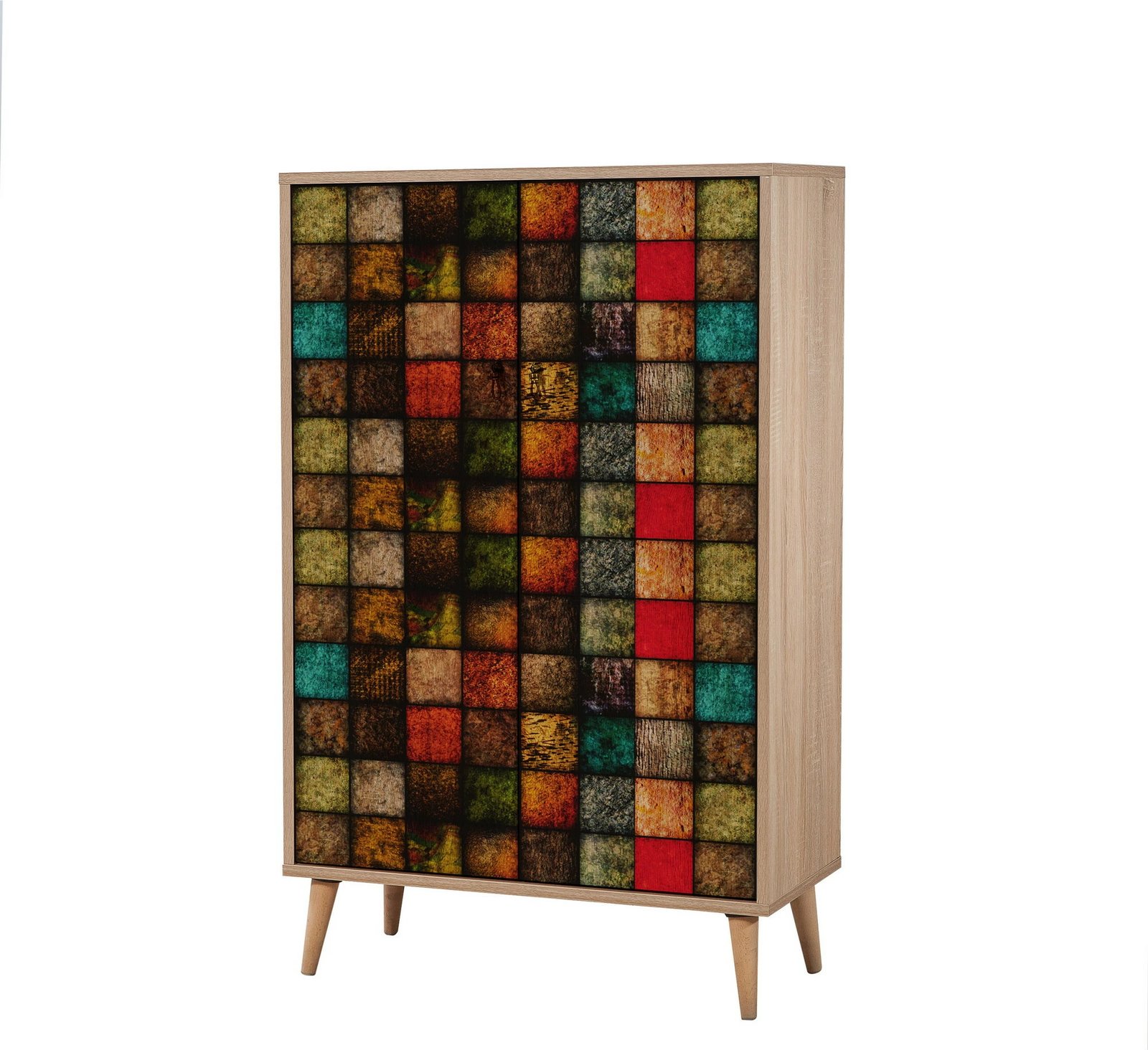 Dollap multifunksional Hanah Home, Multibox - 723, ngjyrë lisi Sonoma