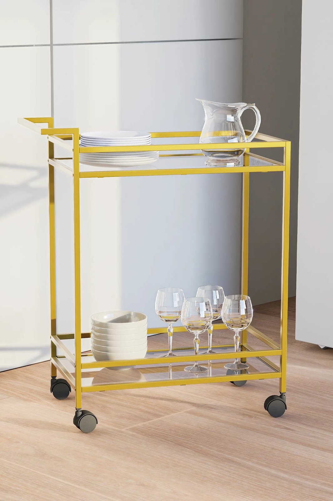 Tavolinë shërbimi Hanah Home, Vortex, ngjyrë ari