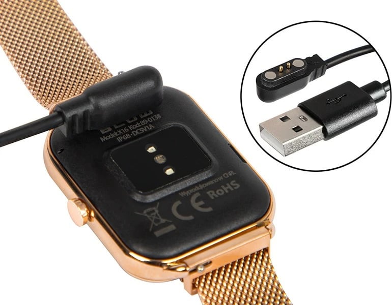 Smartwatch BLOW X16 Bluetooth, 1.75", 230 mAh, Pink, me 2 rripa