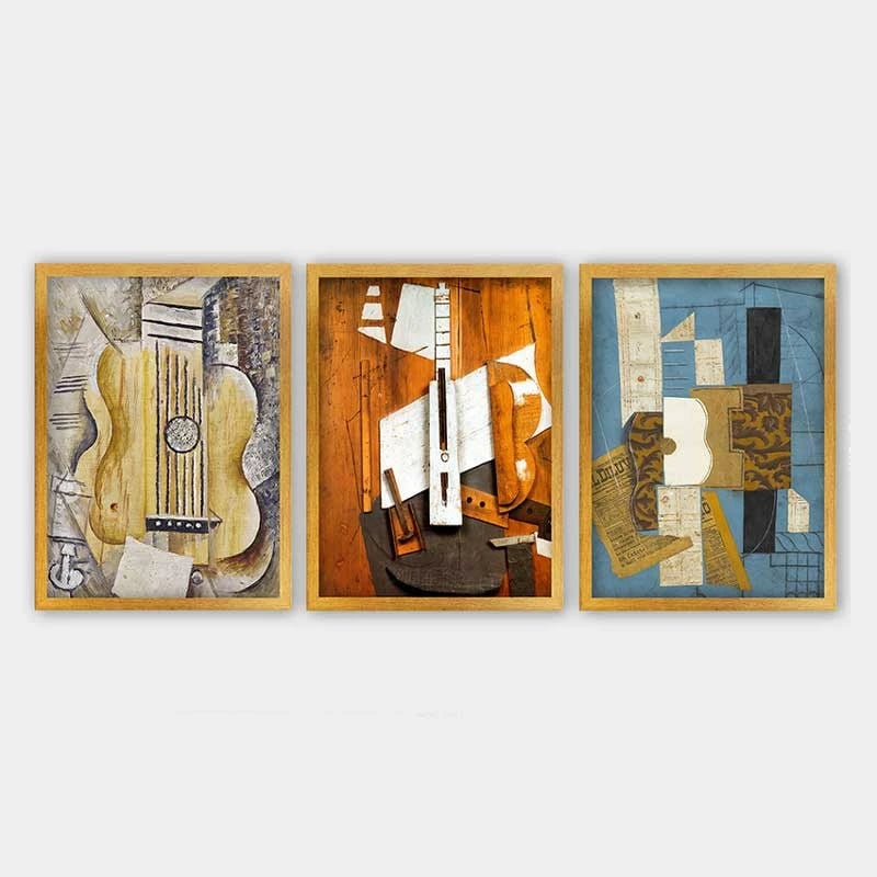 Pikturë dekorative me kornizë (3 copë), Wallity, 3AC_UNPP14_3545